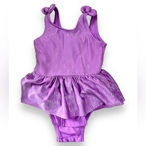 Cat & Jack Baby Girl size 18 months One Piece Swimsuit w/ Snap Button Closure